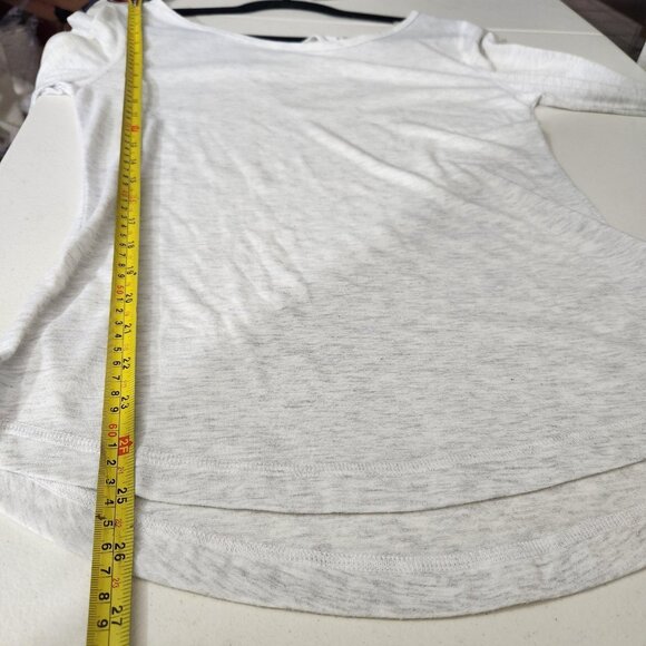 Adidas Shirt Womens Small Gray White Climalite Longsleeve Thumbholes Keyhole - Picture 11 of 12